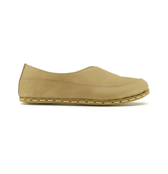 Handmade Women Beige Barefoot Flat Shoes