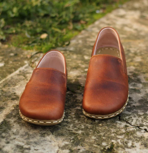 Handmade Women Brown Barefoot Loafers