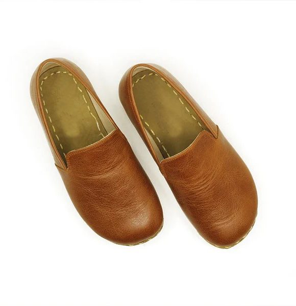 Handmade Women Classic Brown Barefoot Loafers