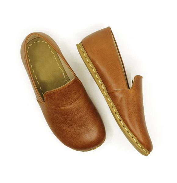 Handmade Women Classic Brown Barefoot Loafers