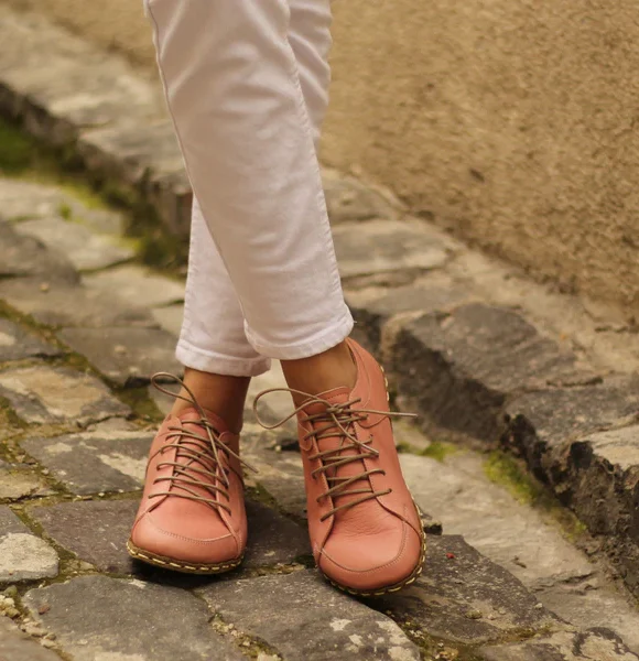 Women Handmade Pink Barefoot Sneakers