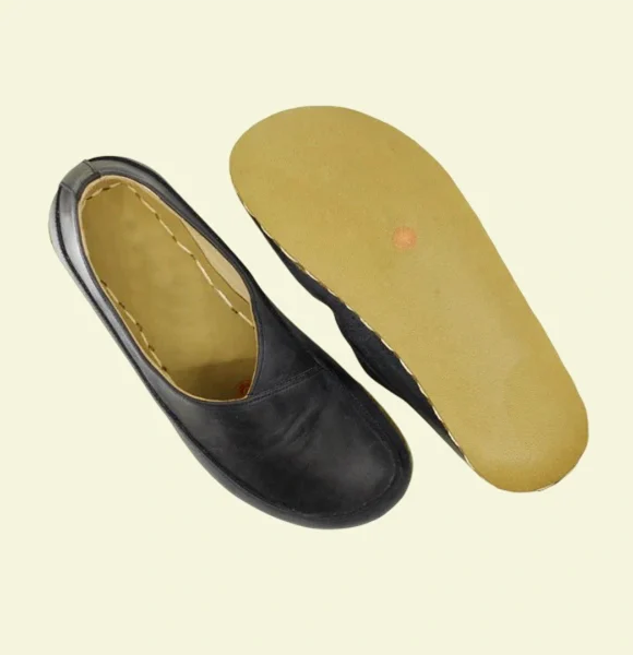 Women-Handmade-Navy-Blue-Barefoot-Flat-Shoes