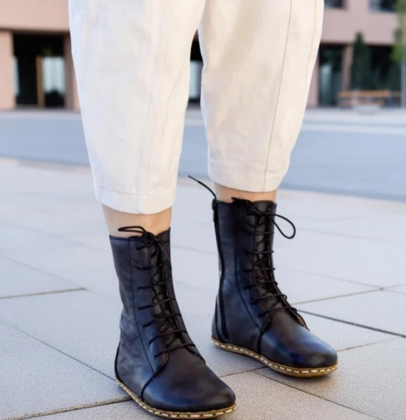 Women-Handmade-Black-Barefoot-Boots