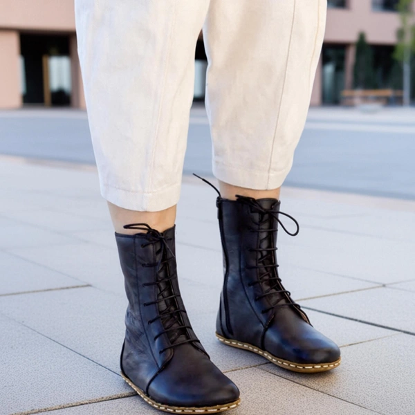 Women-Handmade-Black-Barefoot-Boots