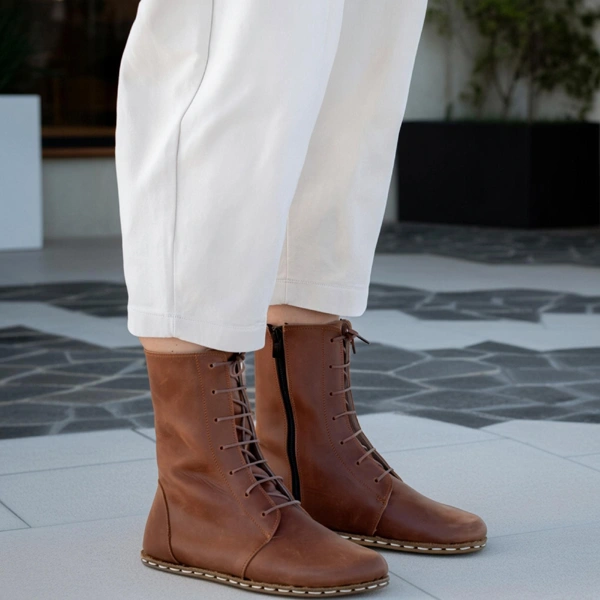 Women-Handmade-Classic-Brown-Barefoot-Boots