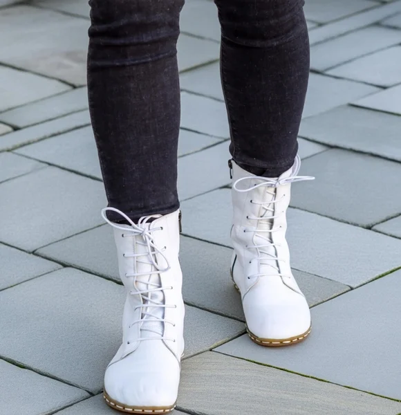 Women-Handmade-White-Barefoot-Boots