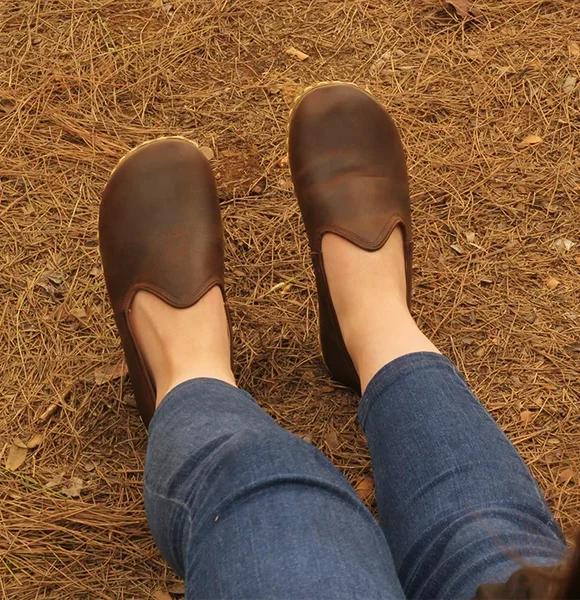 Coffee Brown Barefoot Slip On Shoes