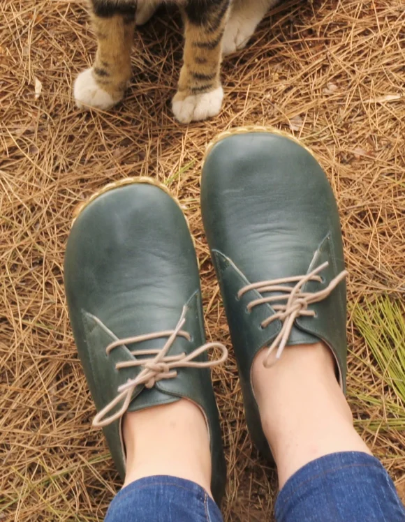 Dark Green Barefoot Oxford