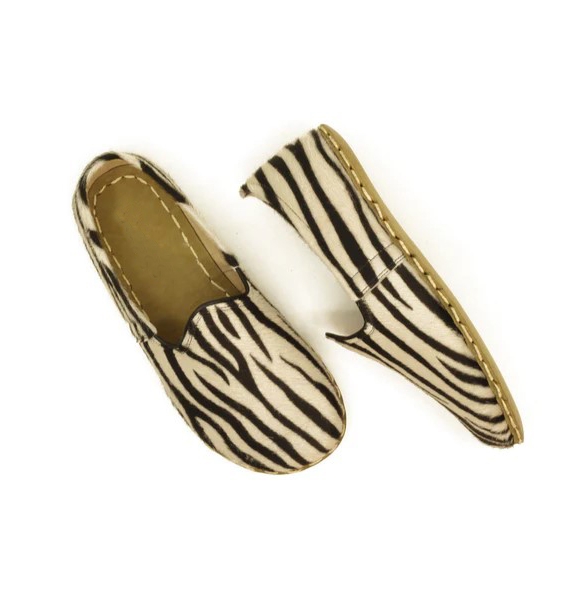 Barefoot Slip On Shoes Zebra Print
