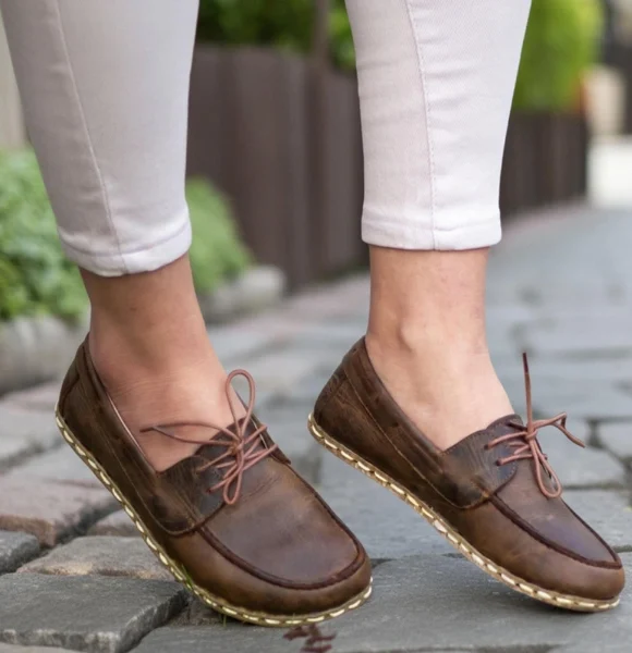 Handmade-Coffee-Brown-Barefoot-Boat-Shoes-for-Women
