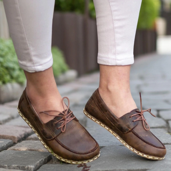 Handmade-Coffee-Brown-Barefoot-Boat-Shoes-for-Women