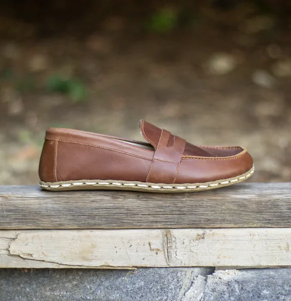 Handmade Brown Barefoot Earthing Women Penny Loafers