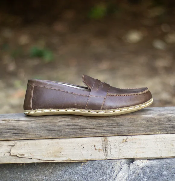 Handmade Coffee Brown Barefoot Earthing Women Penny Loafers