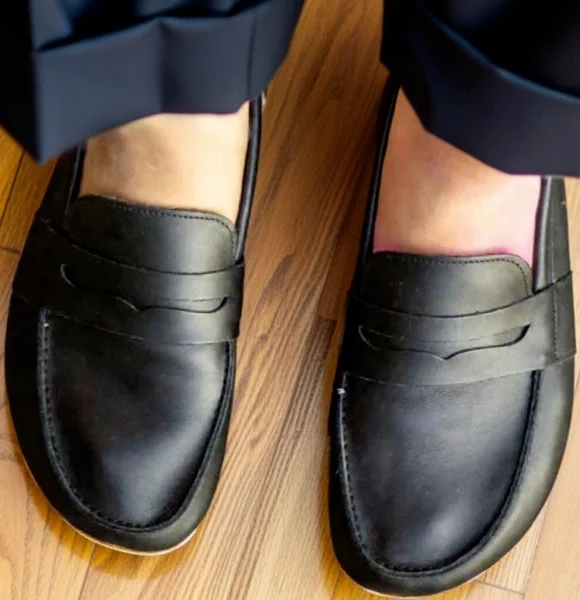 Handmade-Black-Barefoot-Earthing-Womens-Penny-Loafers