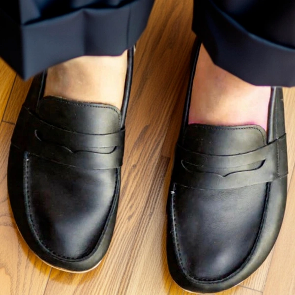 Handmade-Black-Barefoot-Earthing-Womens-Penny-Loafers