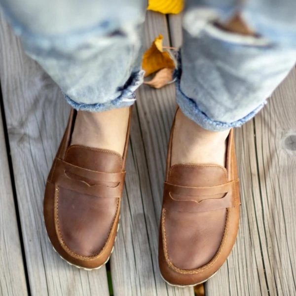 Handmade-Brown-Barefoot-Earthing-Womens-Penny-Loafers