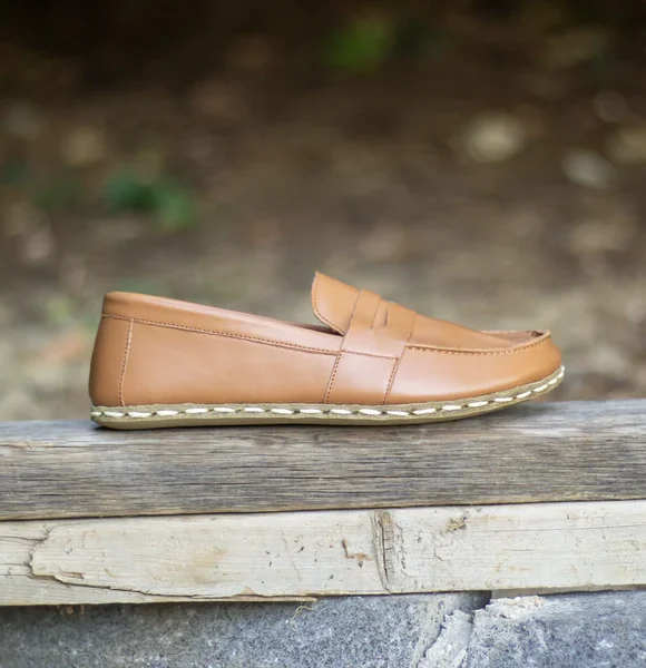 Handmade Light Brown Barefoot Earthing Women Penny Loafers