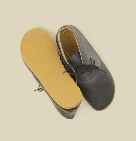 CHIC WITH Women Handmade Barefoot Blue Chukka Boots