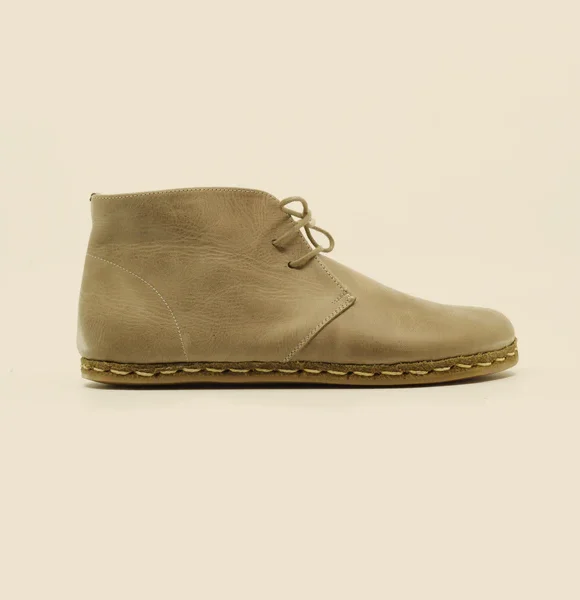 CHIC WITH Women Handmade Barefoot Light Brown Chukka Boots