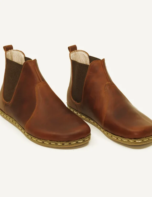Brown Barefoot Chelsea Boots