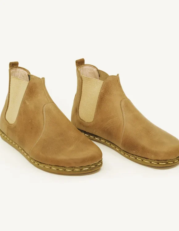 Light Brown Barefoot Chelsea Boots
