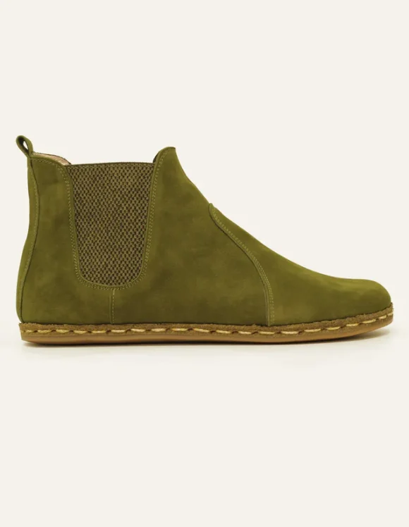 Green Barefoot Chelsea Boots