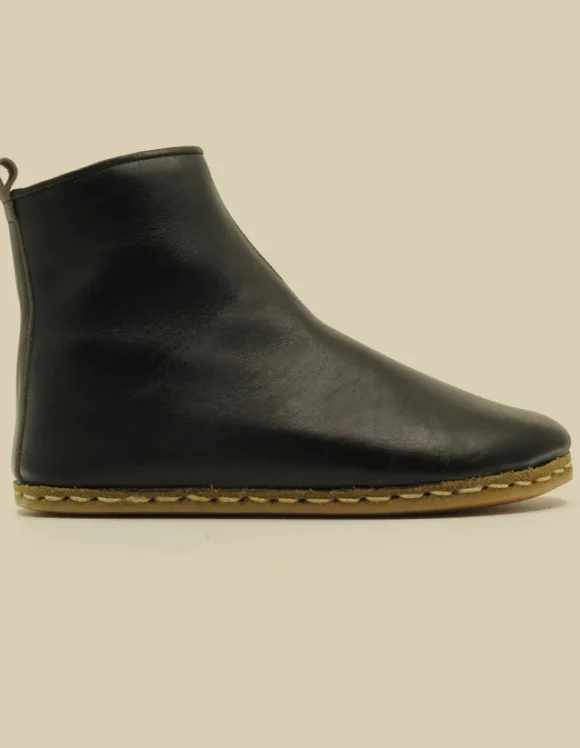 Black Ankle Boots Women Barefoot